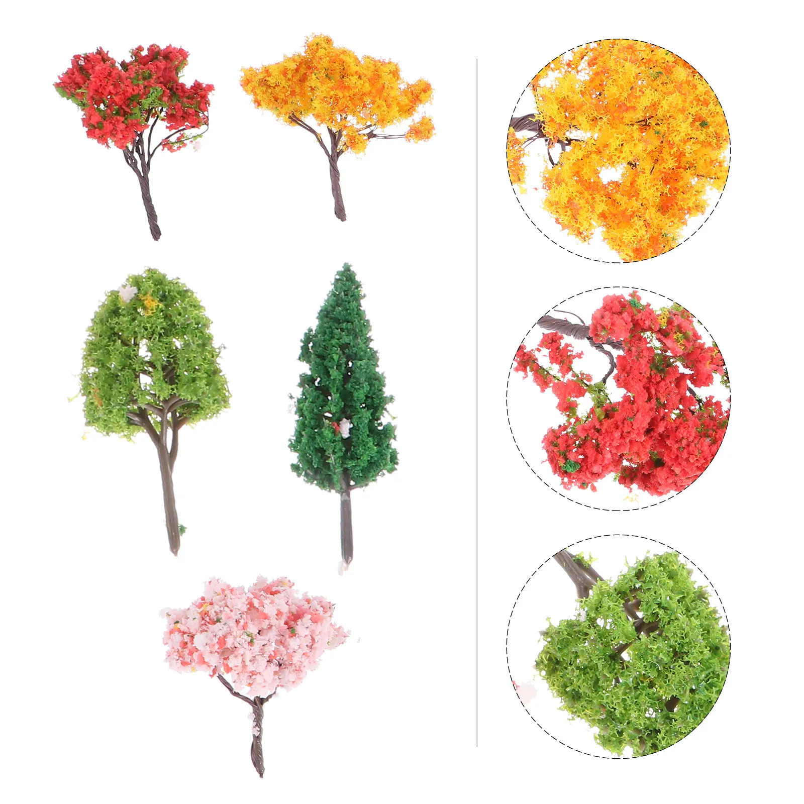 

1Set Simulation Trees Mini Garden Decor for Micro Landscape Sand Table Artificial Plant Craft Decoration Mini Landscape Decor