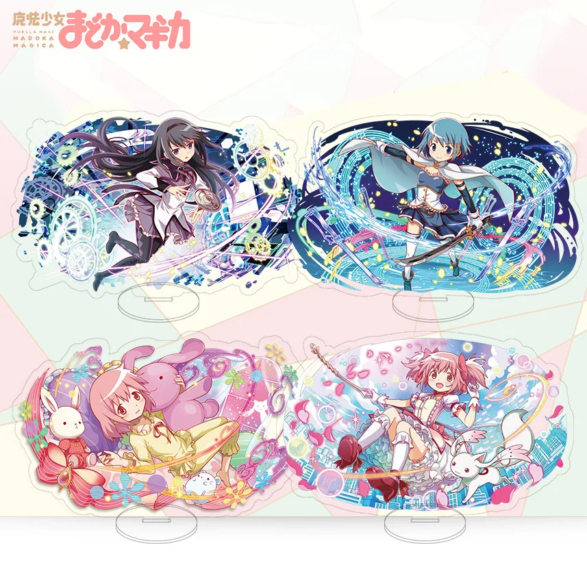 Акриловая фигурка-подставка 15 см из аниме «Мадоку-ми» (Puella Magi Madoka Magica), держатель для косплея, топпер, мультяшный подарок на день рождения для фанатов, рождественский подарок
