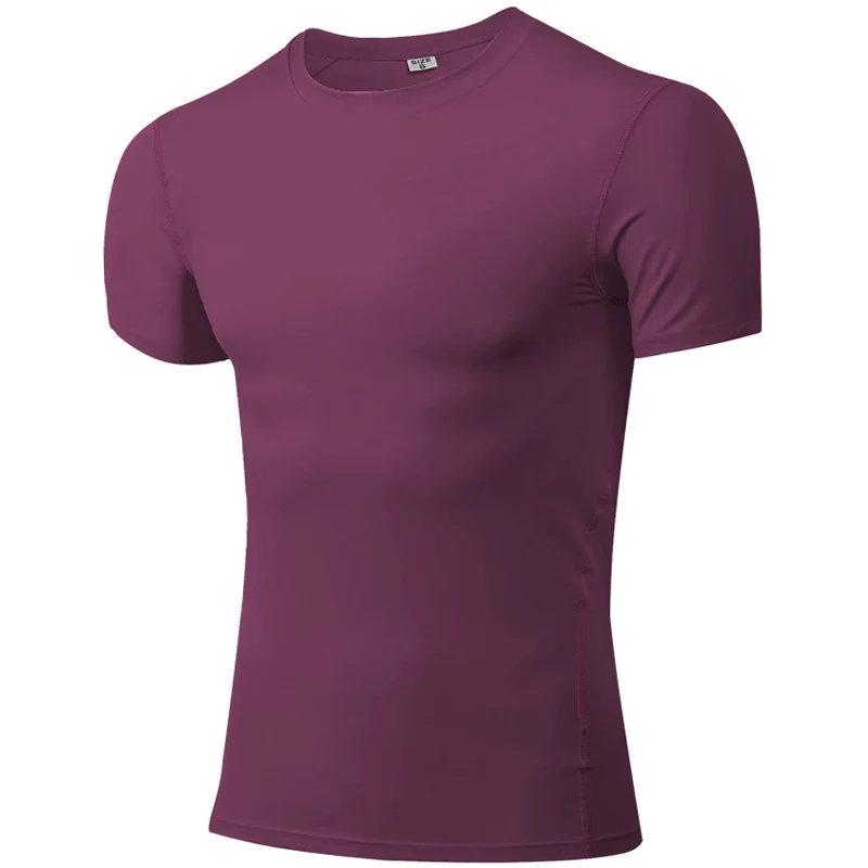 

Men's Wine Red Fitness Sports Tights Running Training Vest Short-sleeved Long-sleeved T-shirts Quick-drying S M L XL 2XL 3XL