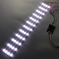 high light 6V/LED 4pcs Aluminum 650mm LED Backlight 12 Lamp Lens with inverter for 32 inch TV Monitor 12V input update CCFL