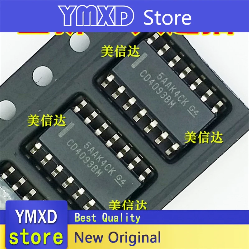 10 pçs/lote novo original genuíno cd4093bm lógica nand gate hef4093bt schmidt gatilho remendo sop16 em estoque