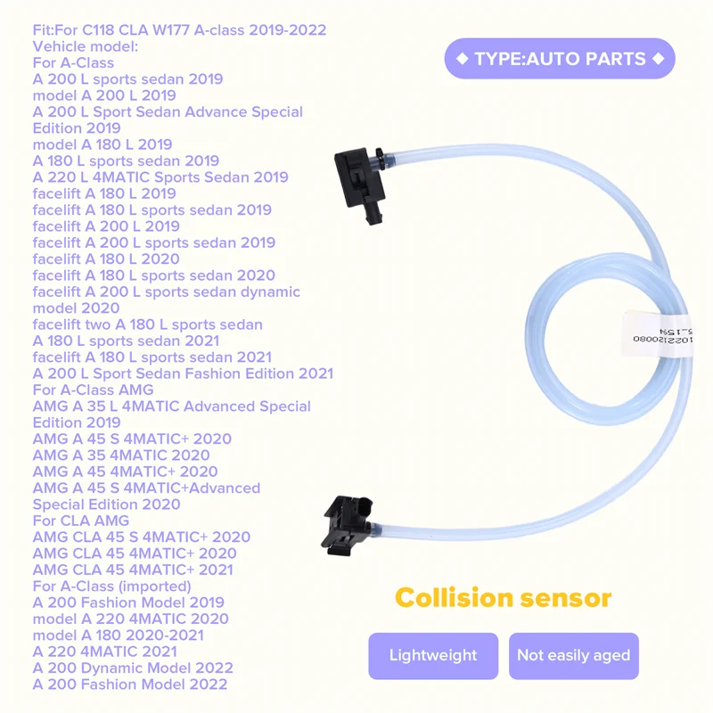 

AS57-для Mercedes Benz C118 CLA W177 A-Class Датчик столкновений переднего бампера A1779054700 Датчик давления для 2019-2022 A177905100