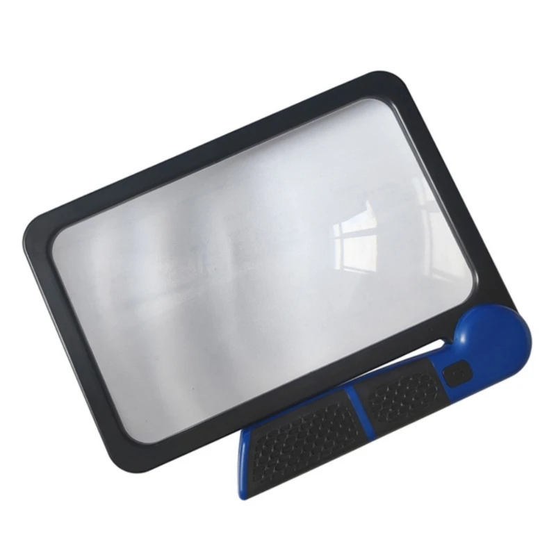 Glass Featuring 5 Time Magnification Anti Glares Lens and LED Light for Clear Reading Seniors Macular Degeneration