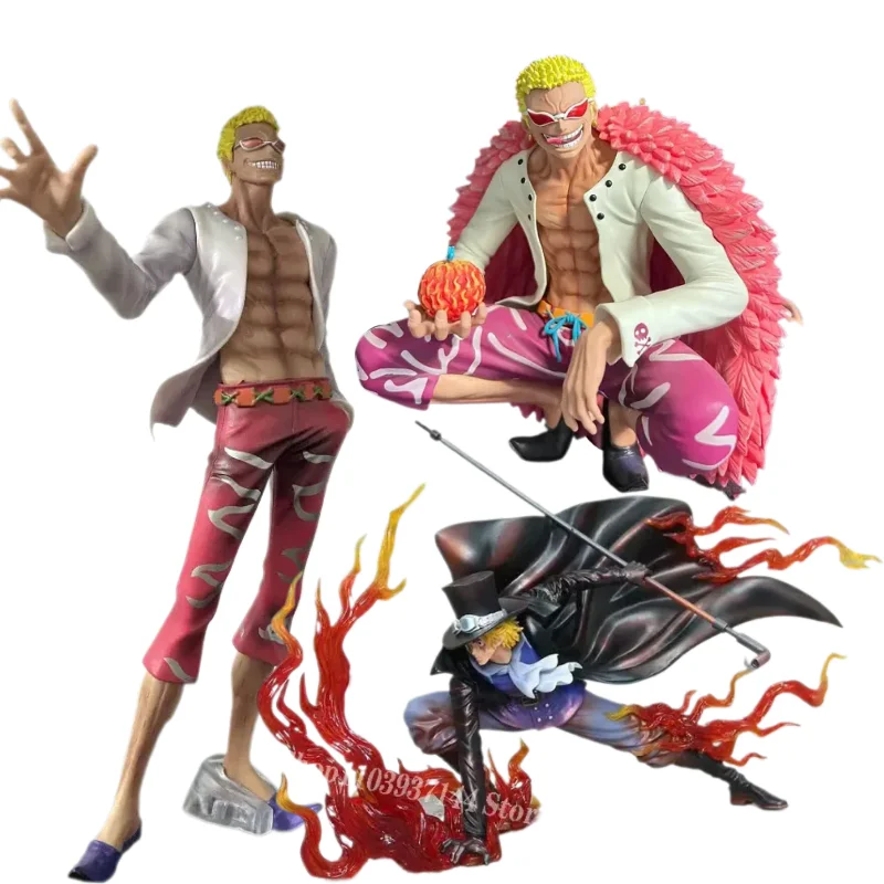 

Аниме Oka Shichibukai Donquixote Doflamingo IU Sabo Фигурки огненного кулака Цельная фигурка ПВХ Модель Коллекция Кукла Игрушка в подарок