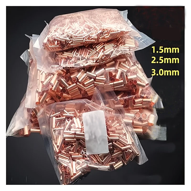 

Copper Connecting Pipe GT Small Copper Tube Cable Intermediate Joint Cold Pressed Wire Crimping Terminal Quick Docking Connector