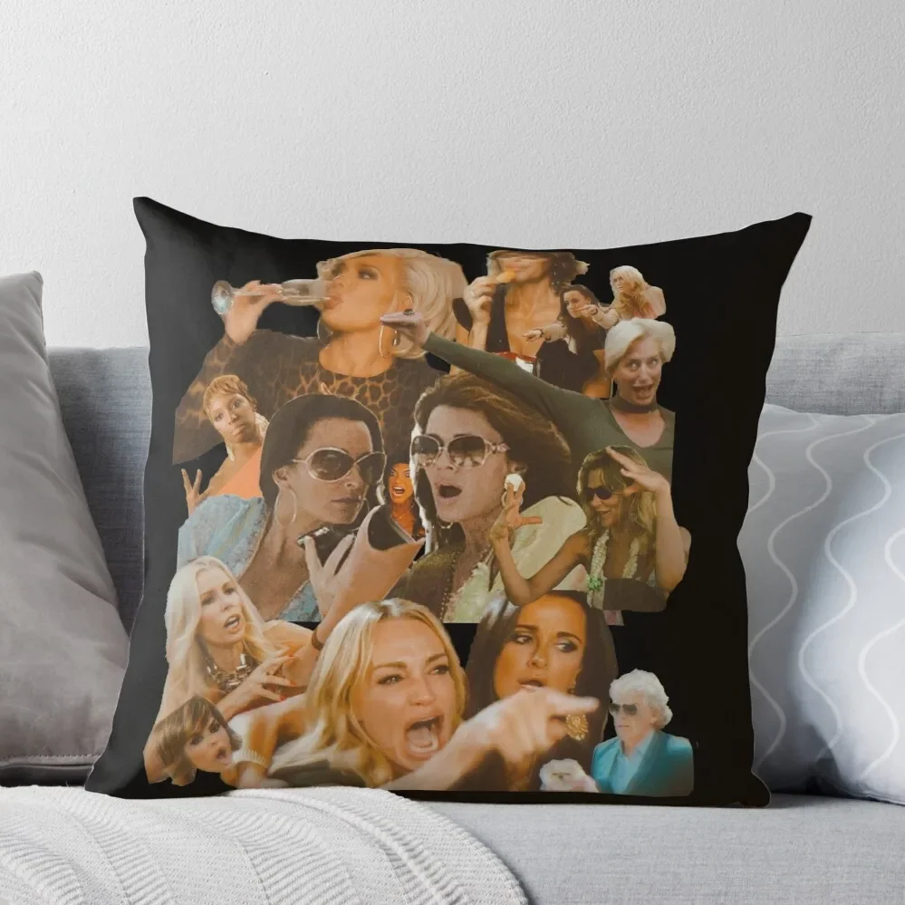 

REAL HOUSEWIVES COLLAGE Throw Pillow christmas ornaments 2024 Throw Pillow