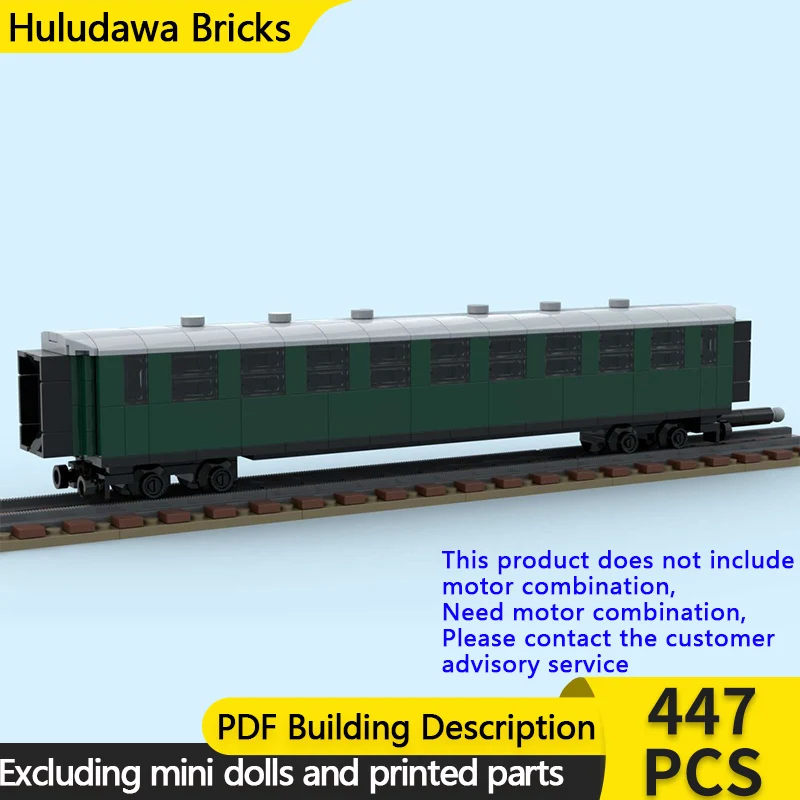 

City Car Model MOC Building Bricks Railway Express Train Carriage Modular Technology Gifts Holiday Assemble Children Toys Suit