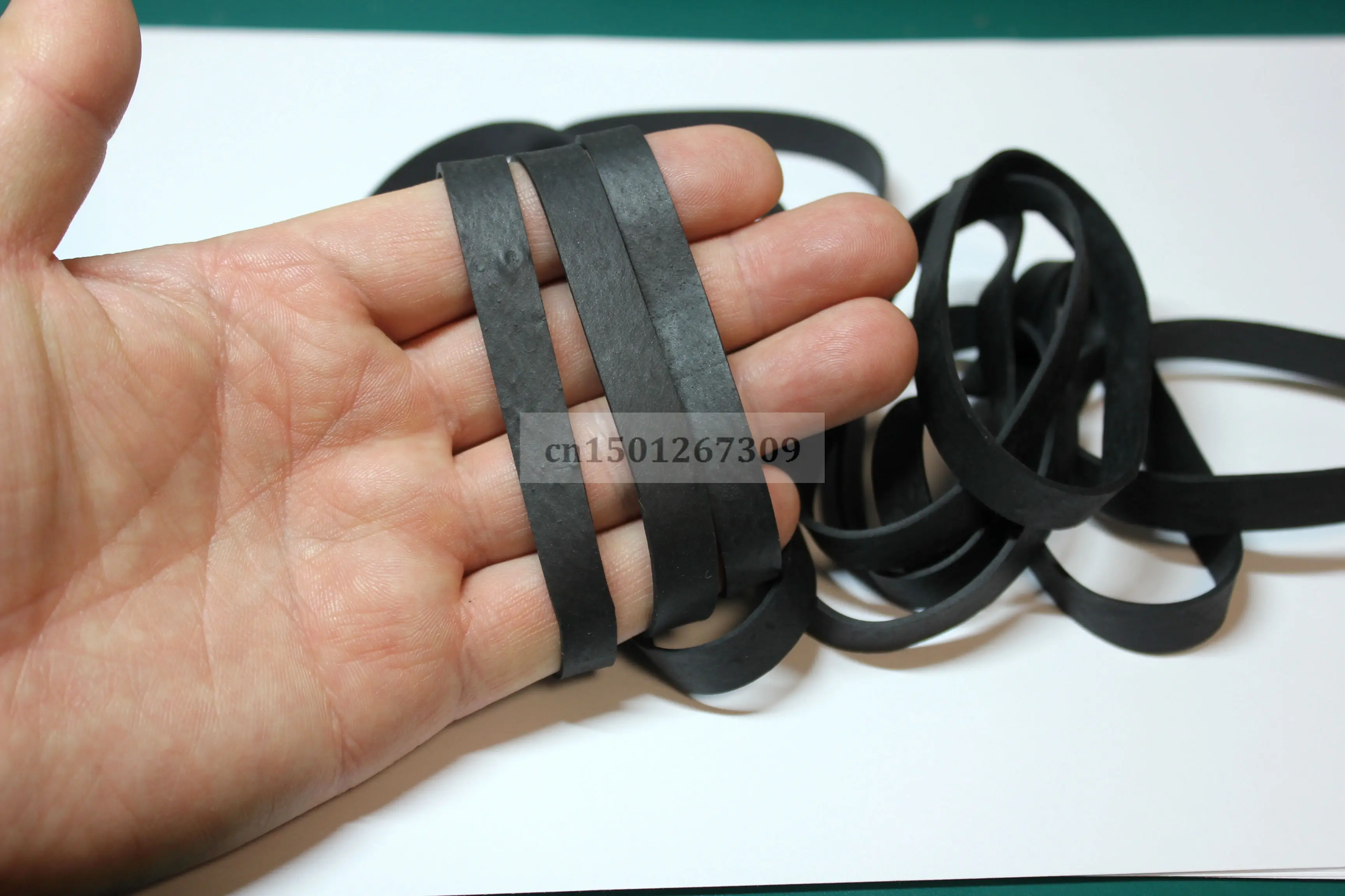 Breit 1cm schwarz Industrie gummiband Durchmesser 6cm starke elastische Kautschuke zum Verpacken von Verpackungen 20/50/100 wählen Sie Menge