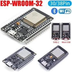 ESP-WROOM-32 ESP32 Bluetooth Wifi Dual Core ESP32-S ESP32 30 Pin Development Board CP2102 Type C ESP 32 Nodemcu Bluetooth Module