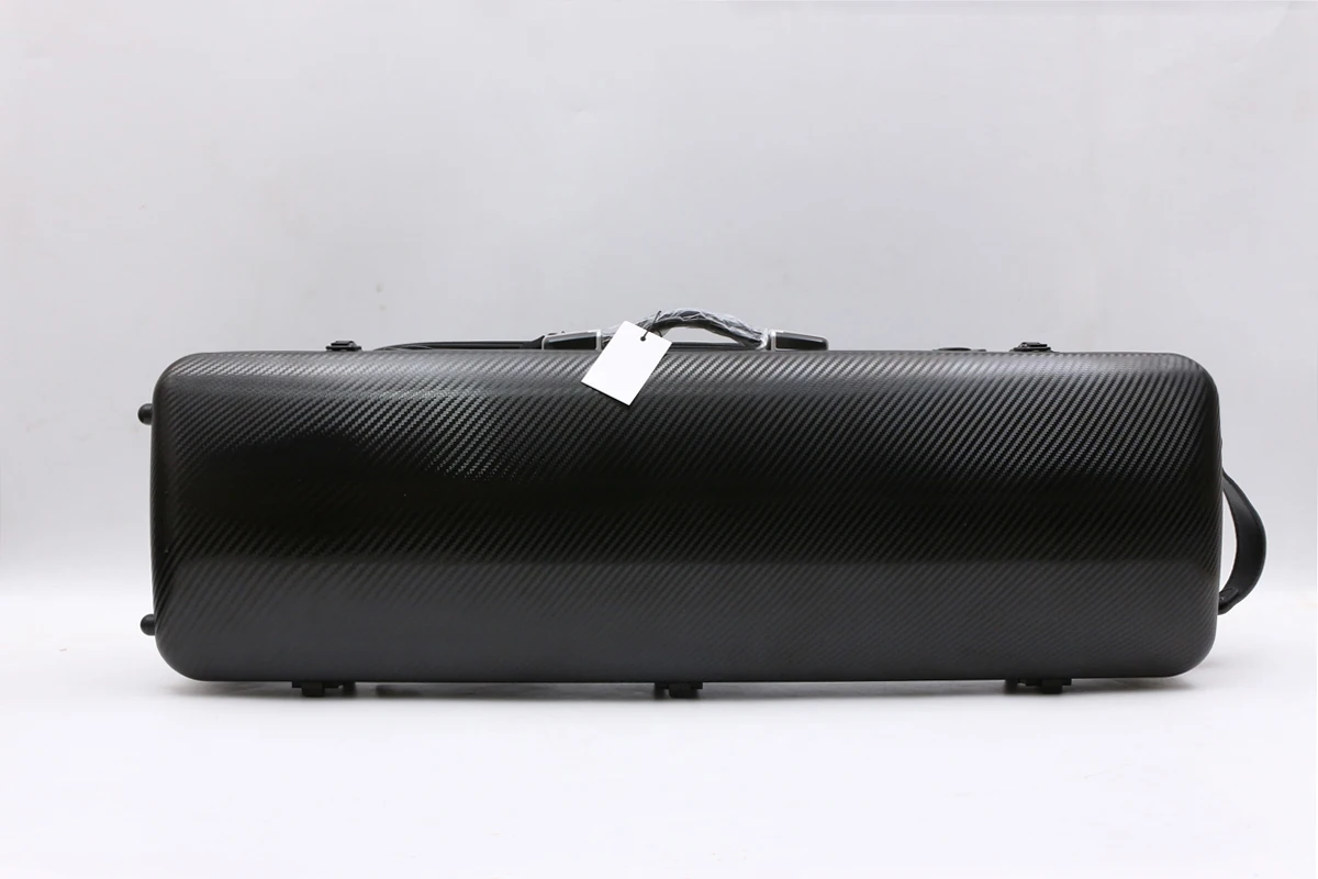 Yinfente Good Rare 4/4 Violin Case Black Carbon Fiber High strength load-bearing 200KG Fine Code lock Oblong Case