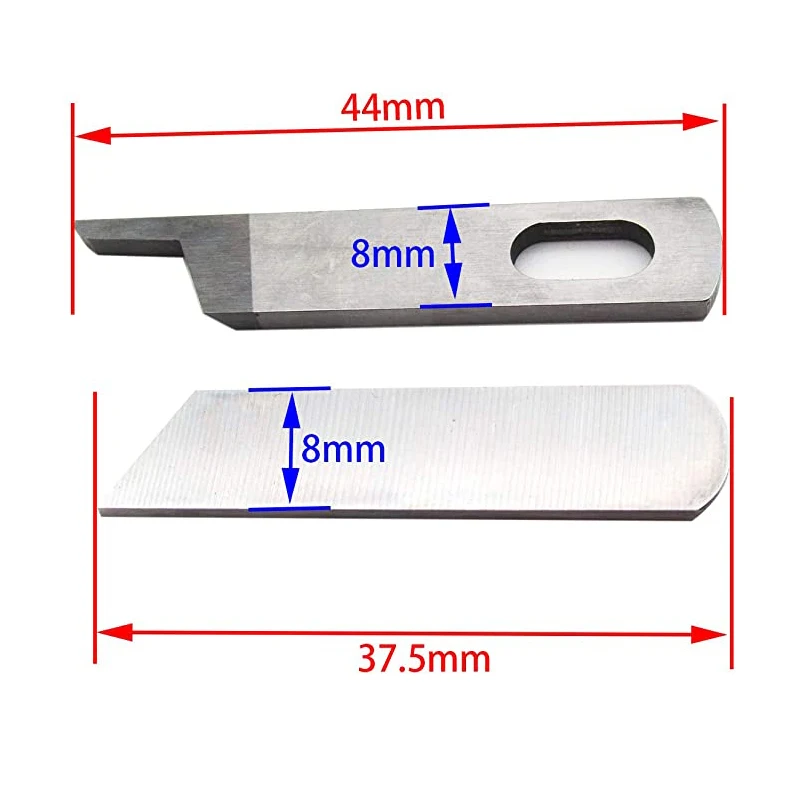 Upper+Lower Knife Blade #50143403+50145403 For Bernina Bernette 003,004,334+ Juki MO-623 MO-634D MO-644D MO-655 MO-735 Serger