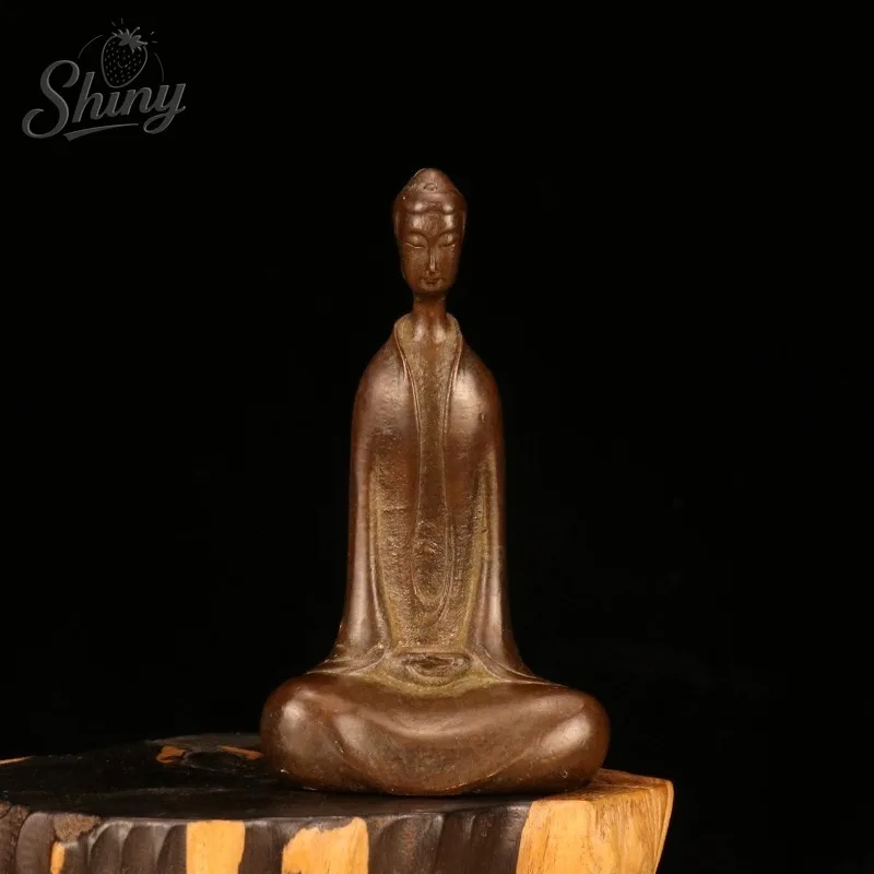 

Antique Northern Qi Dynasty Seated Buddha Bronze Statue Meditation Ornament Weight: 570g Height: 12cm