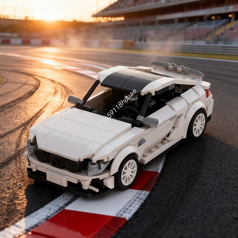 

399 шт. MOC Mercedesesed Coupe, чемпионы белого города, модель суперкара, строительные блоки, рождественские подарки, сделай сам, креативная идея игрушки для детей