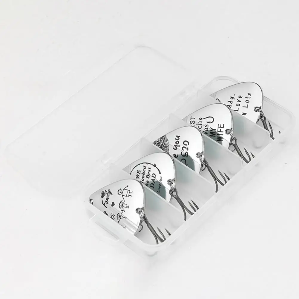 5Pcs 9.5CM/12G Spinner Blade Lure with Hook Metal Rotating Sequin Spinner Bait Saltwater Freshwater Trout Perch Pike Multi-Lure