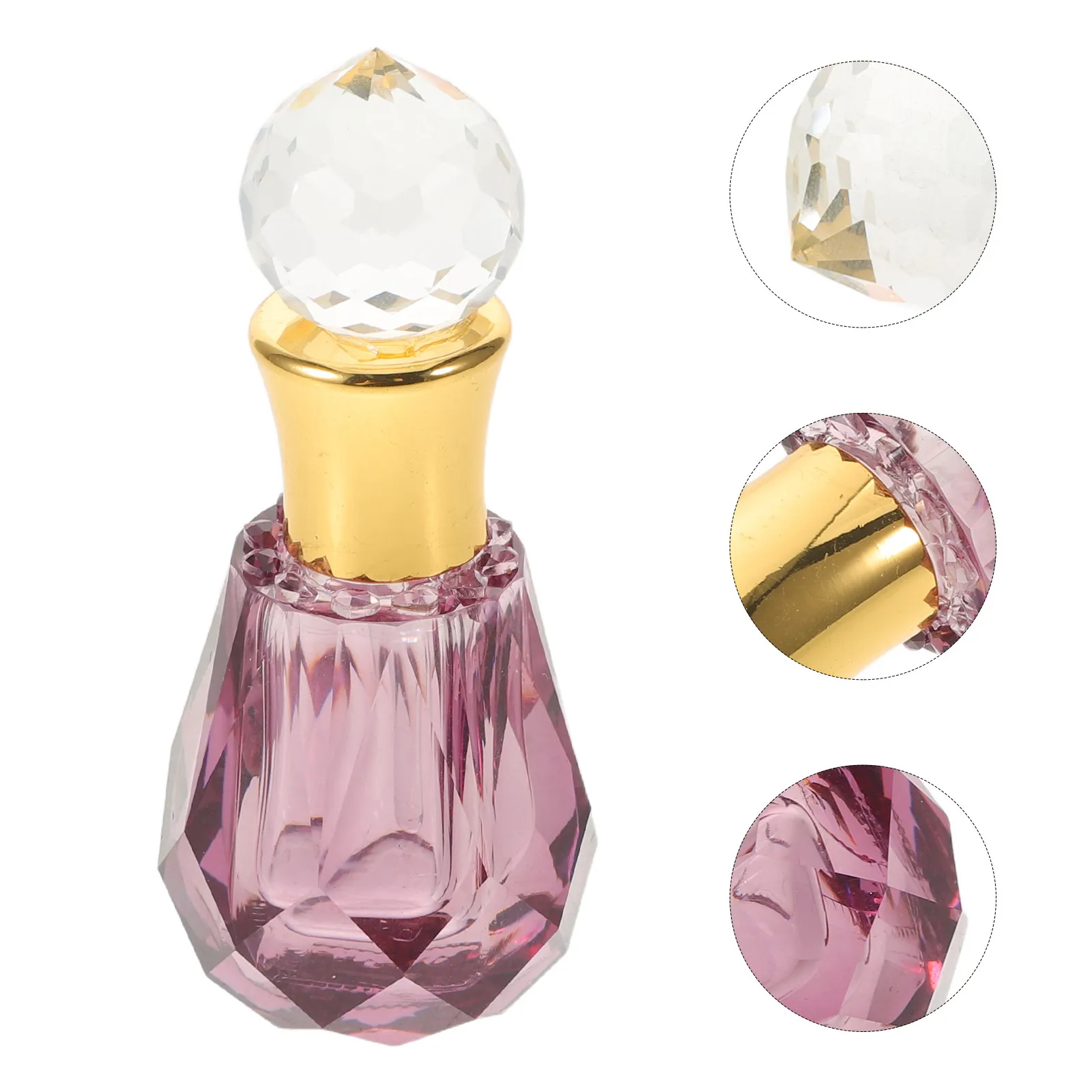 6Ml Refillable Essential Oil Dropper Bottle Crystal Perfume Container Travel Size Leakproof Empty Dropper Bottle for Fragrance