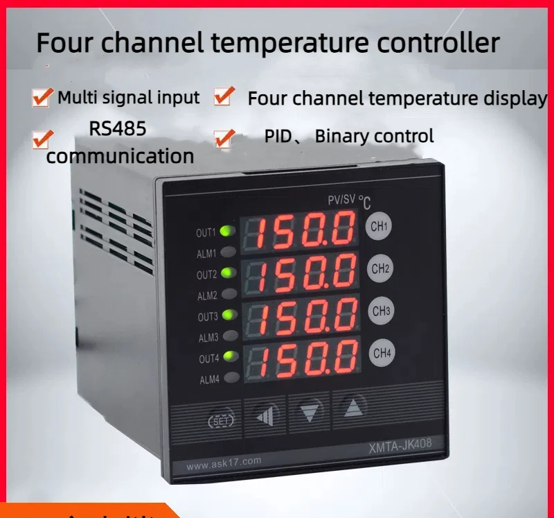 4-channel Temperature Controller, 4-channel Meter, Multi-channel Temperature Controller JK408GK