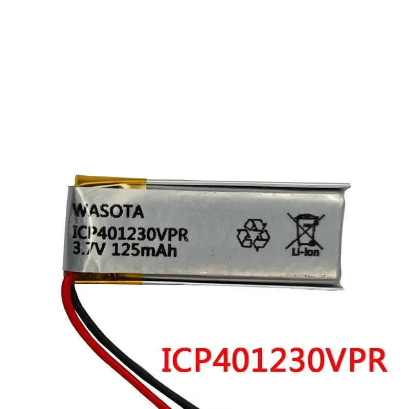 

ICP401230VPR 3,7 В 125 мАч литий-ионный аккумулятор