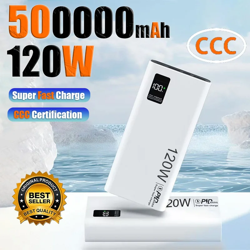 120 W 200000 mAh Power Bank Super Hohe Kapazität Schnelle Lade Tragbare Externe Batterie Power Für iphone Huawei Samsung 2026