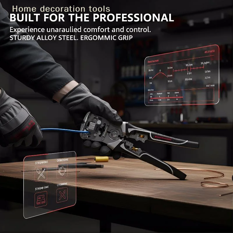 

portableMultifunctional Automatic Wire Stripper Pliers with 3 in 1 Crimping Tool for Electrician Household and Office Wiringitem