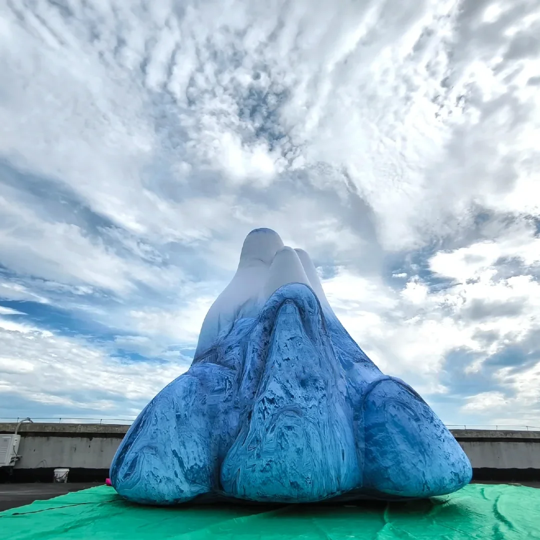 Gigantische Opblaasbare Levensechte Ijsgletsjer Lucht Blaast Ijsberg/Sneeuw Berg Milieu-Evenement Spelen Voorstelling Decor Adverteren Rekwisieten