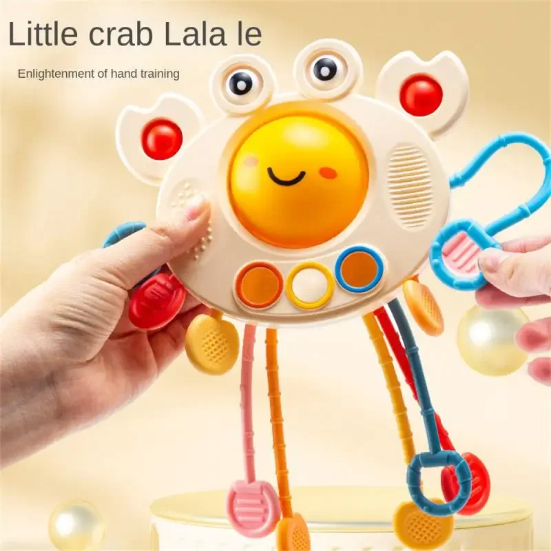 

Baby Toy Stimulating Soft Sensory Teething Toy Innovative Baby Development Early Education Safe Portable Crab Educational