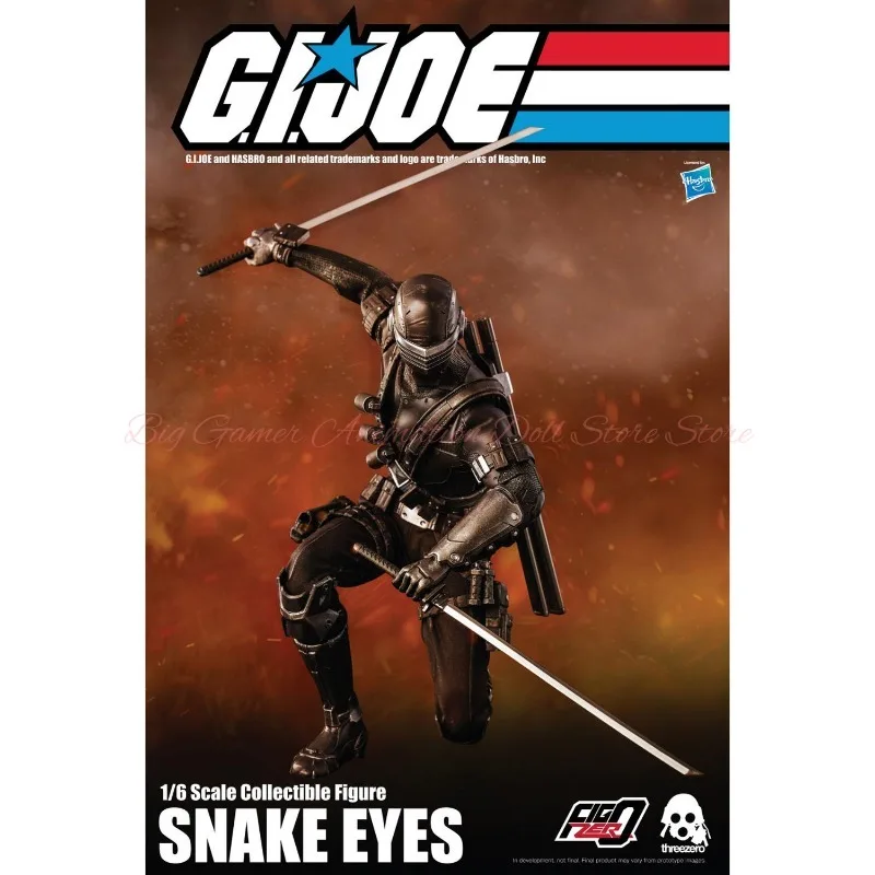 【In-stock】Original Threezero X Hasbro 3Z0215 G.I. Joe Snake Eyes 1/6 Scale Action Figure Collectible Toys Gifts view 5