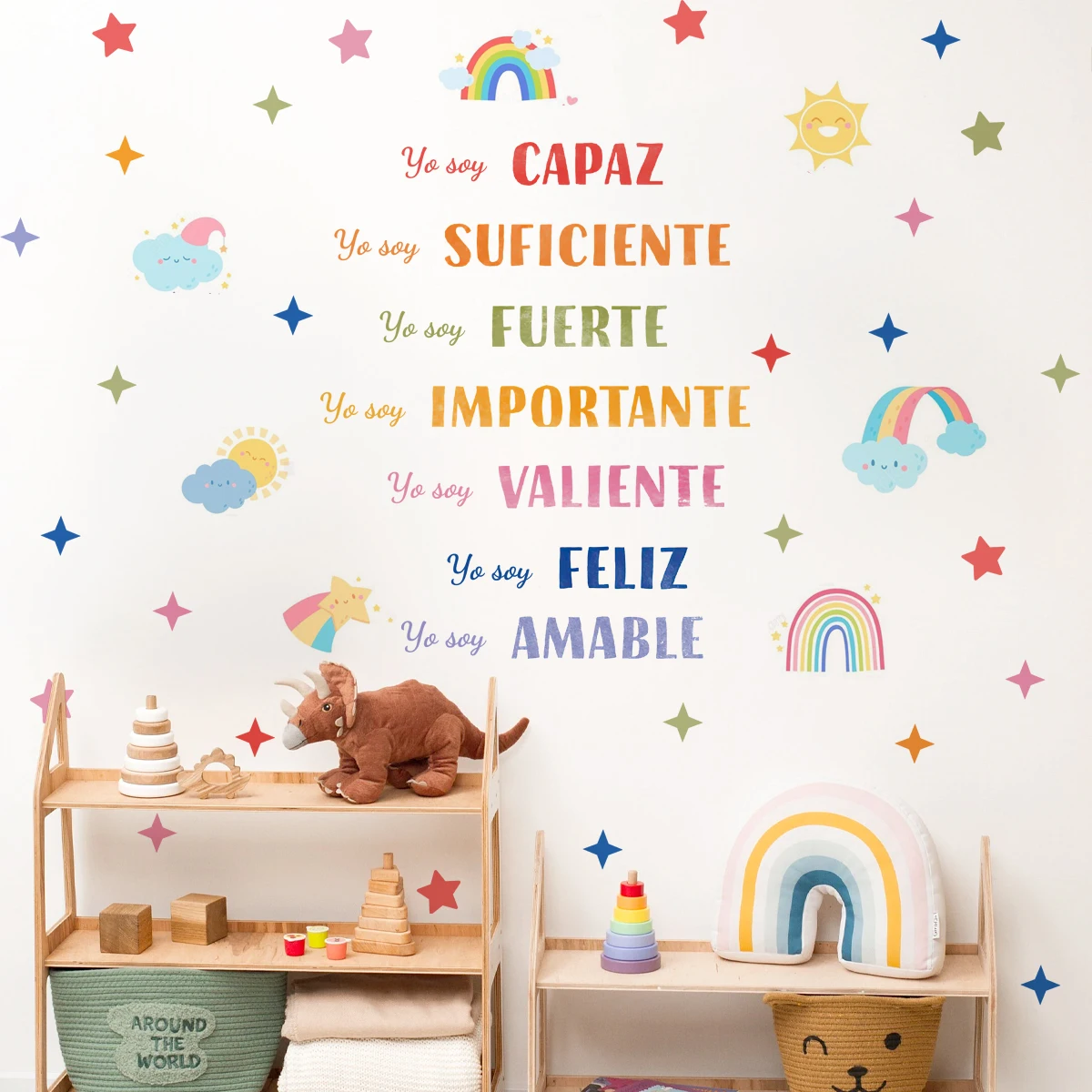 Spanish Things to Remember Spanish Therapy Office Decor Wall Stickers for Kids Room Bedroom Nursery Home Decoration Wall Decals
