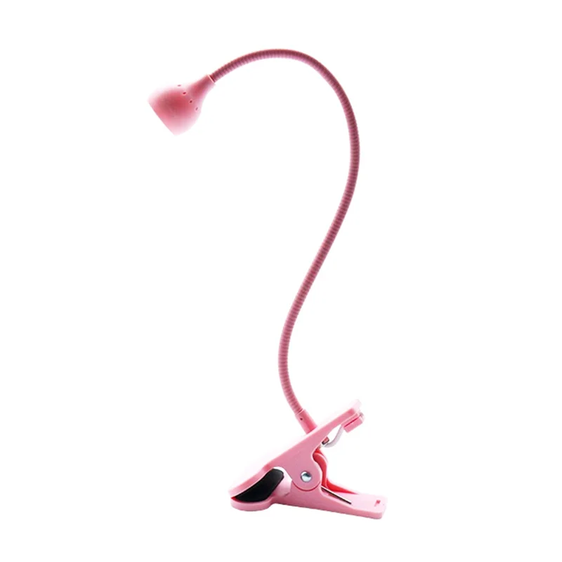 AT02-3W Lampada per unghie a LED Lampada polimerizzante per smalto gel UV Lampada polimerizzante per smalto gel portatile rosa alimentata tramite USB a collo di cigno flessibile