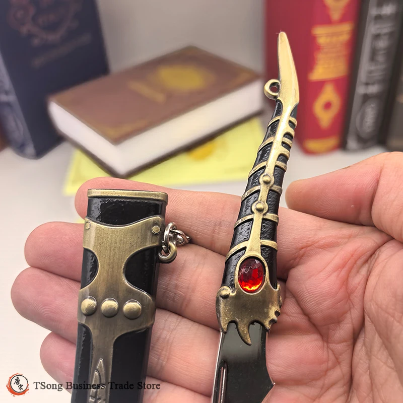 لعبة 18 سنتيمتر (7.08 بوصة) ملحقات الأفلام والتلفزيون فاليريا التنين الخناجر القرون الوسطى نسخة طبق الأصل مصغرة من الأسلحة نموذج العرش #3