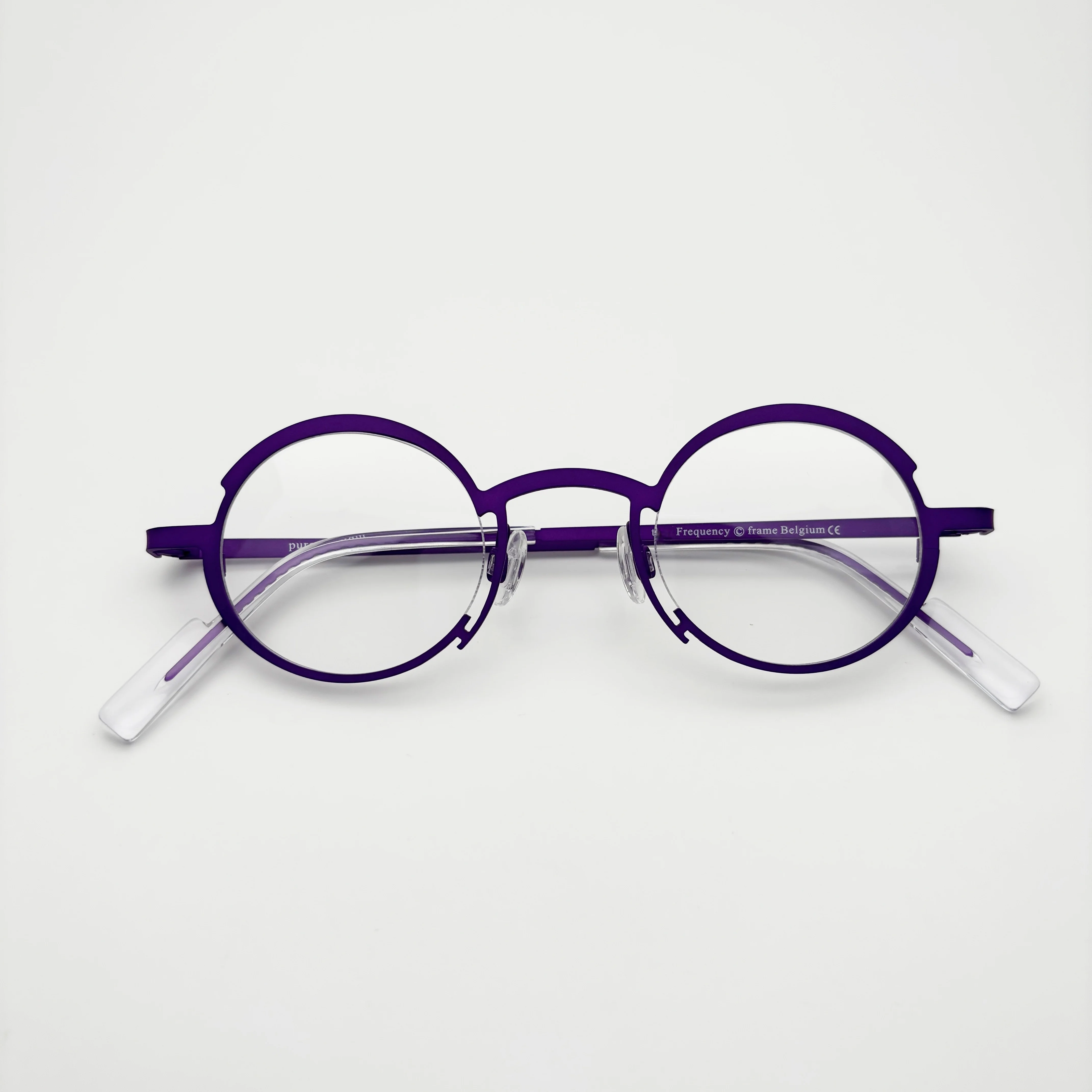 تردد Belight البصرية بلجيكا الهندسة شكل دائري التيتانيوم جولة النظارات إطار مشهد الرجال النساء النظارات
