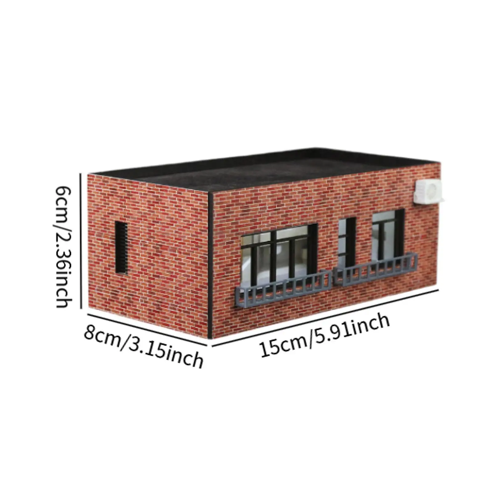1/64 HO Maßstab Modell Haus Sand Tisch Dekoration Realistische Tisch Dekoration Micro Landschaft Gebäude Diorama Layout Hobby Spielzeug