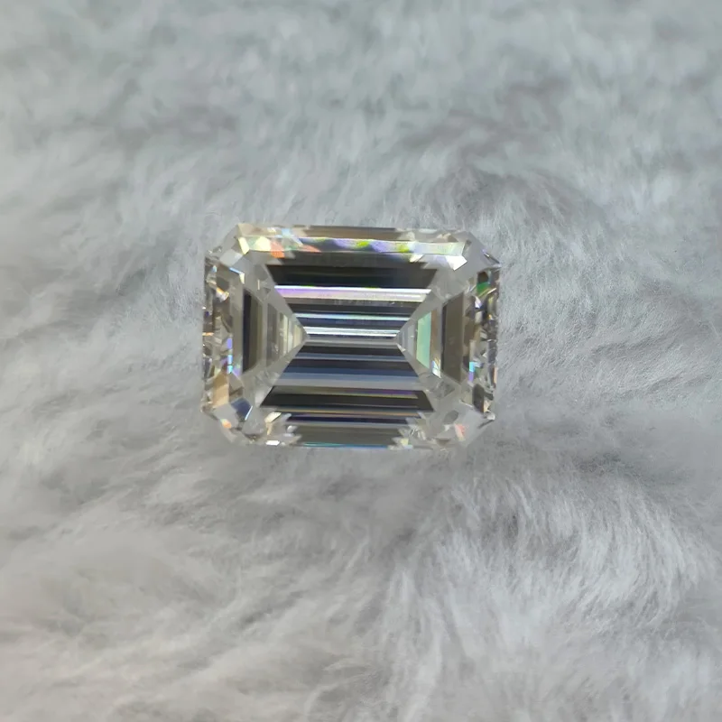 مويسانيتي حجر فضفاض D اللون الزمرد قطع تمرير الماس تستر VVS1 الأحجار الكريمة الخرز DIY بها بنفسك صنع المجوهرات مع شهادة GRA