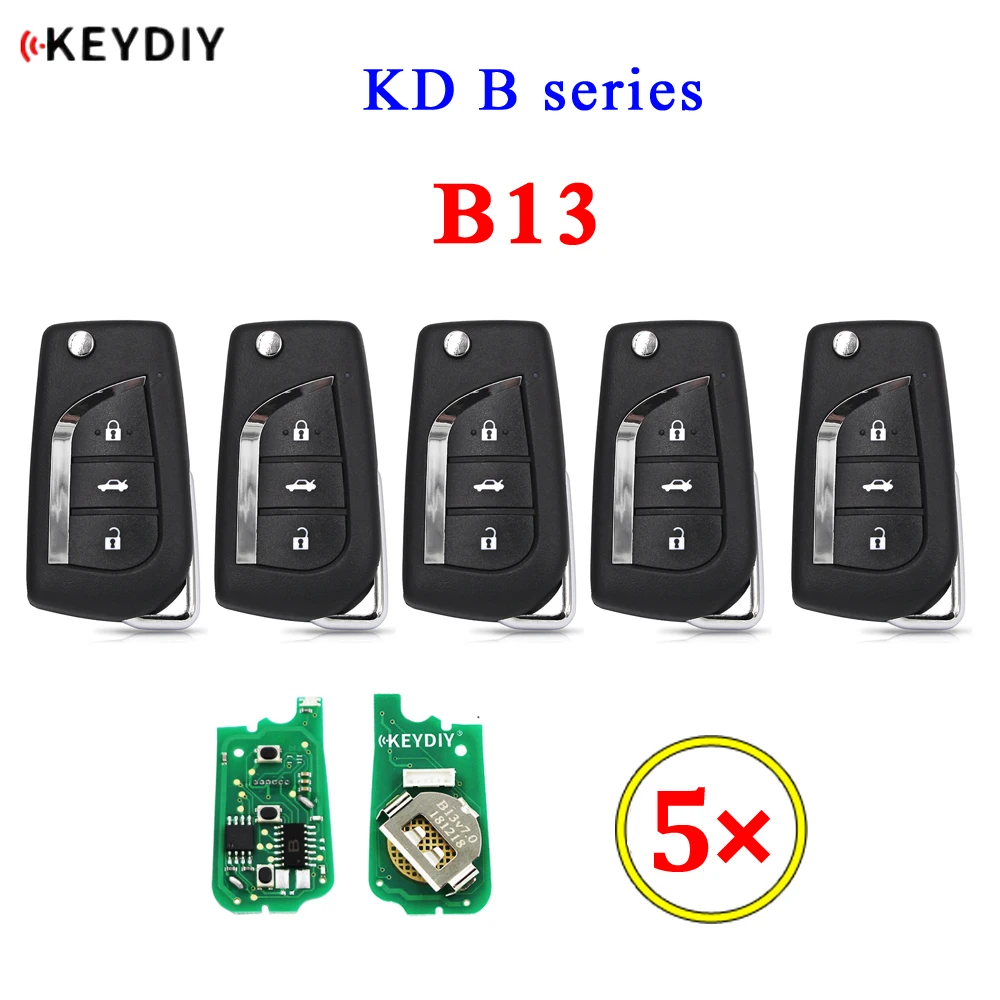 

5pcs/lot KEYDIY B Series B13 3 Button Universal KD Remote Control for KD200 KD900 URG200 KD-X2 KD-MAX Mini KD