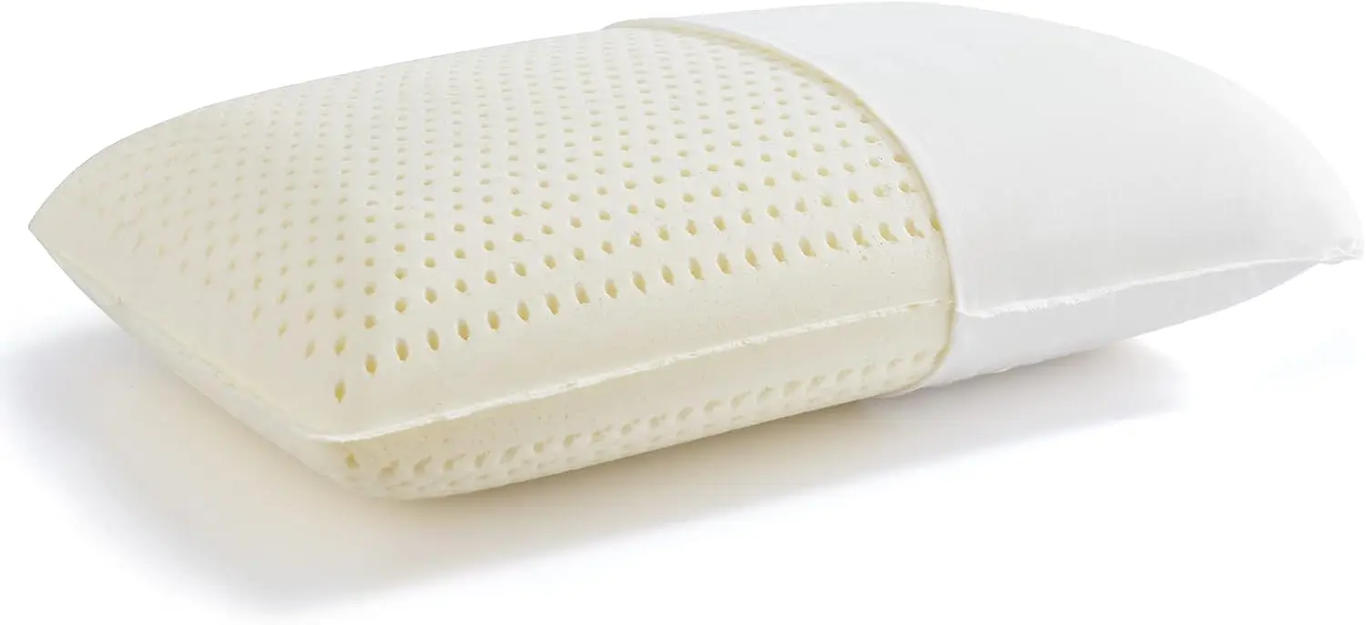 

Подушка из 100% натурального латекса Talalay, роскошная мягкая подушка размера Queen для сна на боку, спине и животе, со съемным дышащим хлопковым чехлом