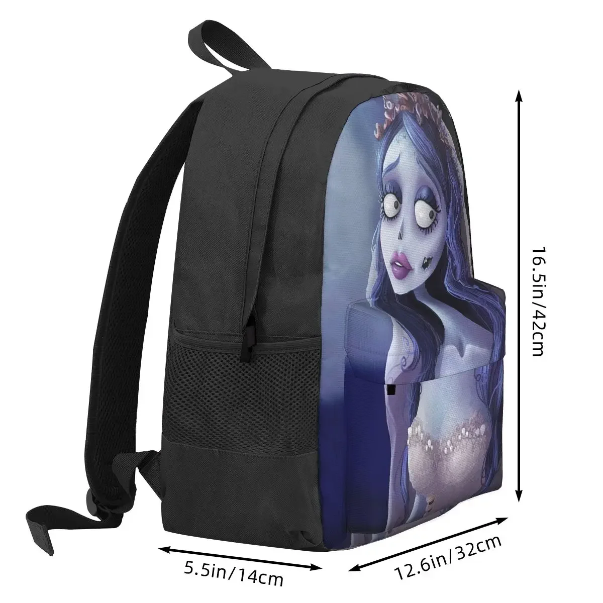 Emily The Corpse Bride Backpack Student BookBag Children School Bag Computer Shoulder Bags for Men Women