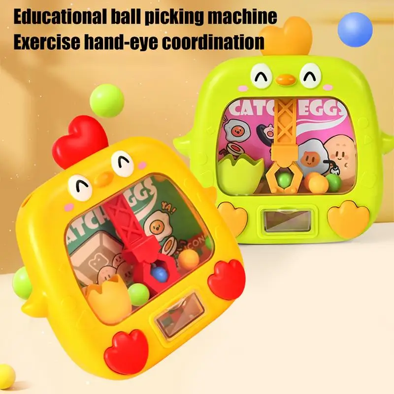 Claw Machine For Kids Electronic Grabber Machine Chicken Fun Claw Machine Vending Machine Candy Interactive Small Arcade Game