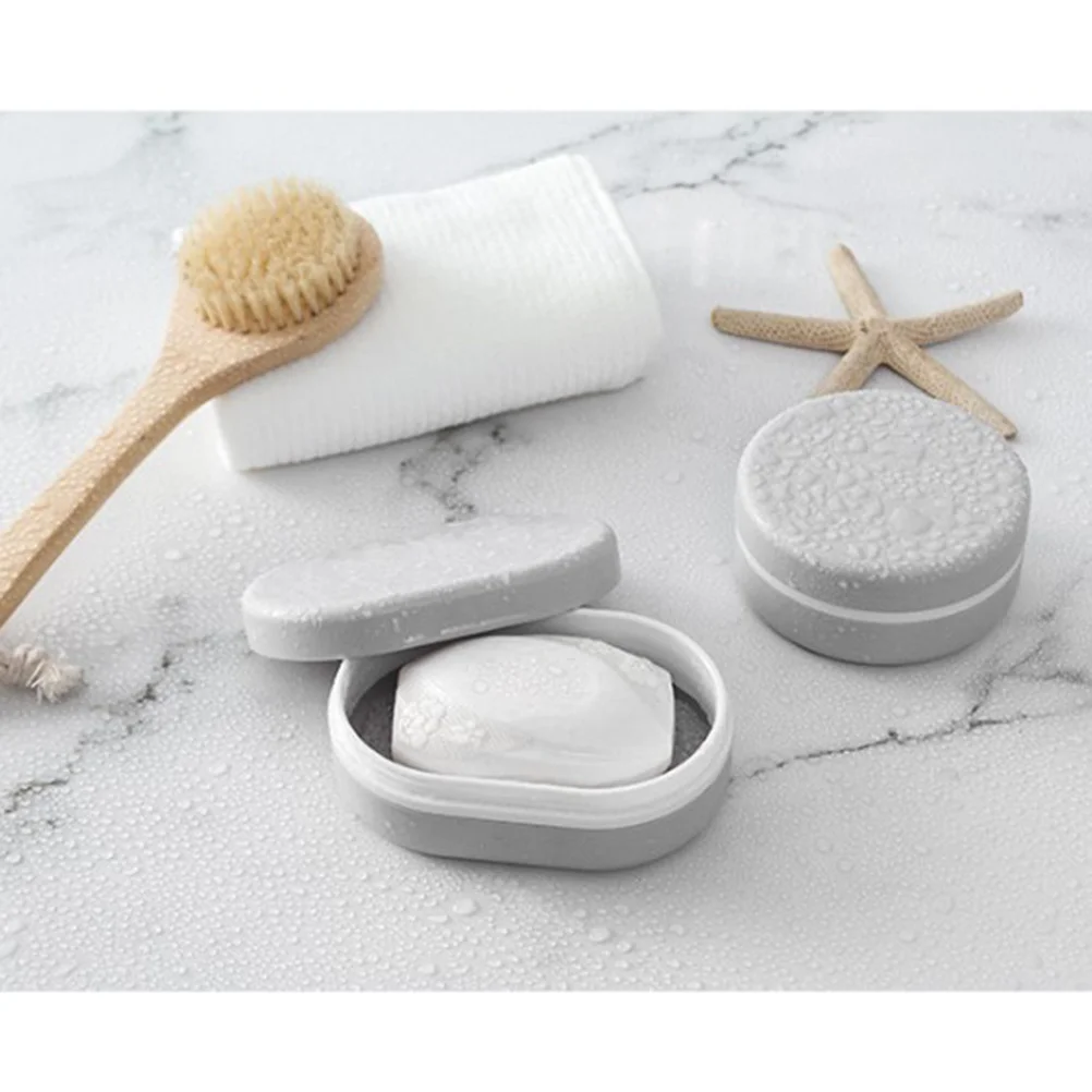 

Soap Box Holder Premium Material Waterproof Travel Soap Container with Sponge Keep Dry for Bathroom Kitchen Use