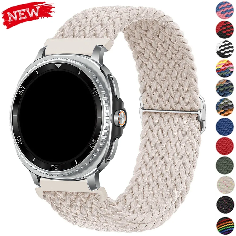 Nylonarmband für Samsung Watch 8/8classic 44 mm 40 mm, atmungsaktives Armband, geflochtene Schlaufenarmbänder für Galaxy Watch Ultra 47 mm 2025