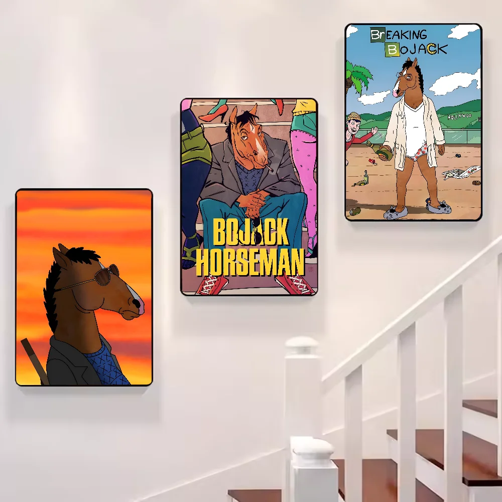 Funny BoJack H-Horsemans Poster HD art sticky wall waterproof home living room bedroom bar aesthetic decoration