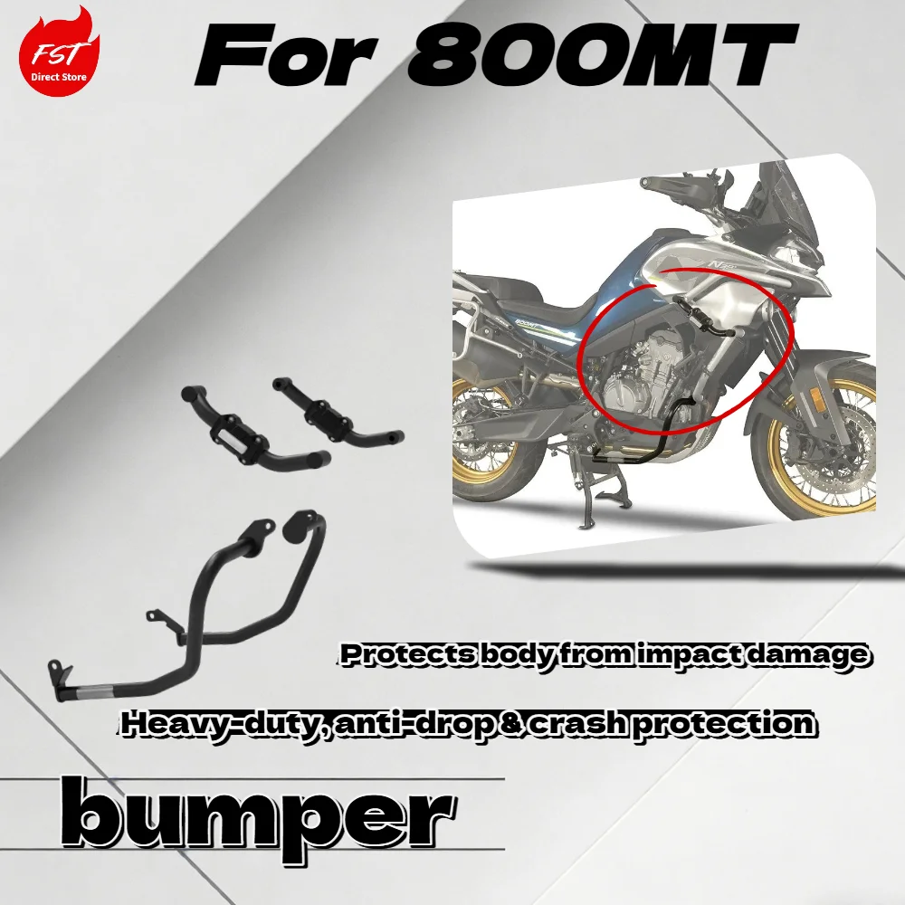 

For 800MT Adventure Motorcycle Upper & Lower Crash Bar Elastic Anti-fall Bobbin Heavy Duty Bumper Guard Mod Accessories