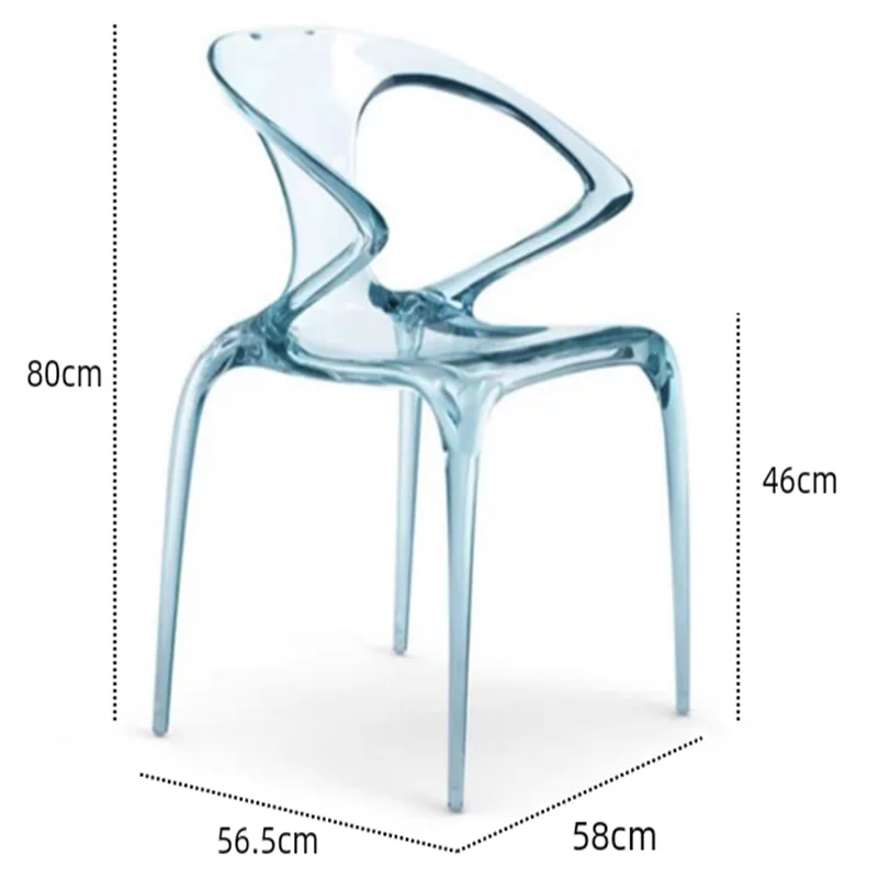 Poltrona di design Soggiorno nordico Sala da pranzo Poltrona ergonomica da gioco moderna Sillon da esterno Individua Mobili da giardino trasparenti