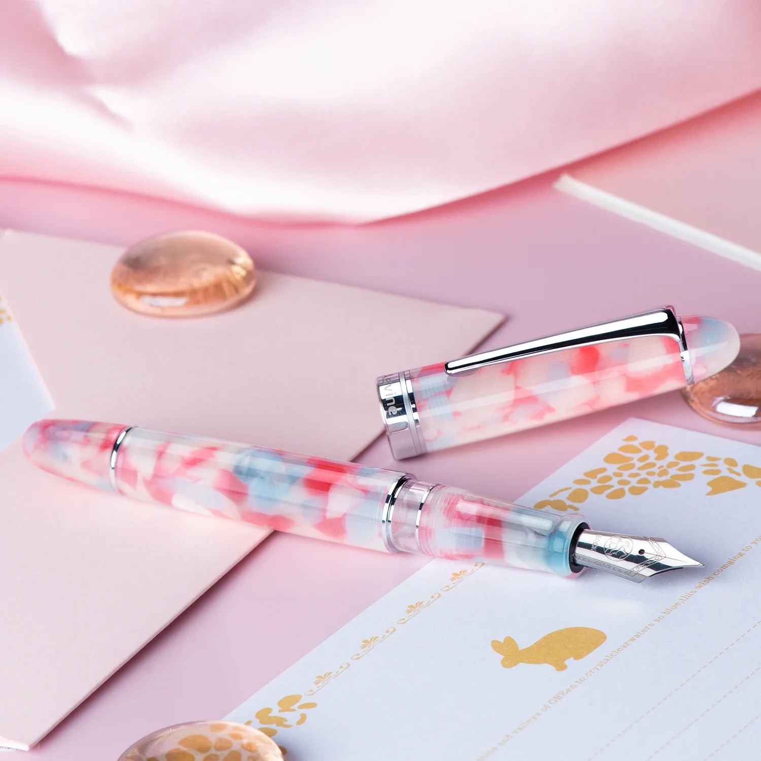 Original Asvine P50 Differential Piston Pen Acrylic High Grade Exquisite Business Office High Appearance Student Gift Set