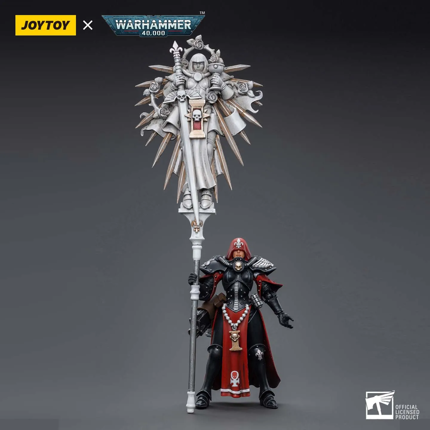 

JOYTOY Dark Source Warhammer 40k Nun JT3891 Держатель статуи Боевой отряд монахини Саурон Мобильная модель солдата 1/18 Ручная модель игры