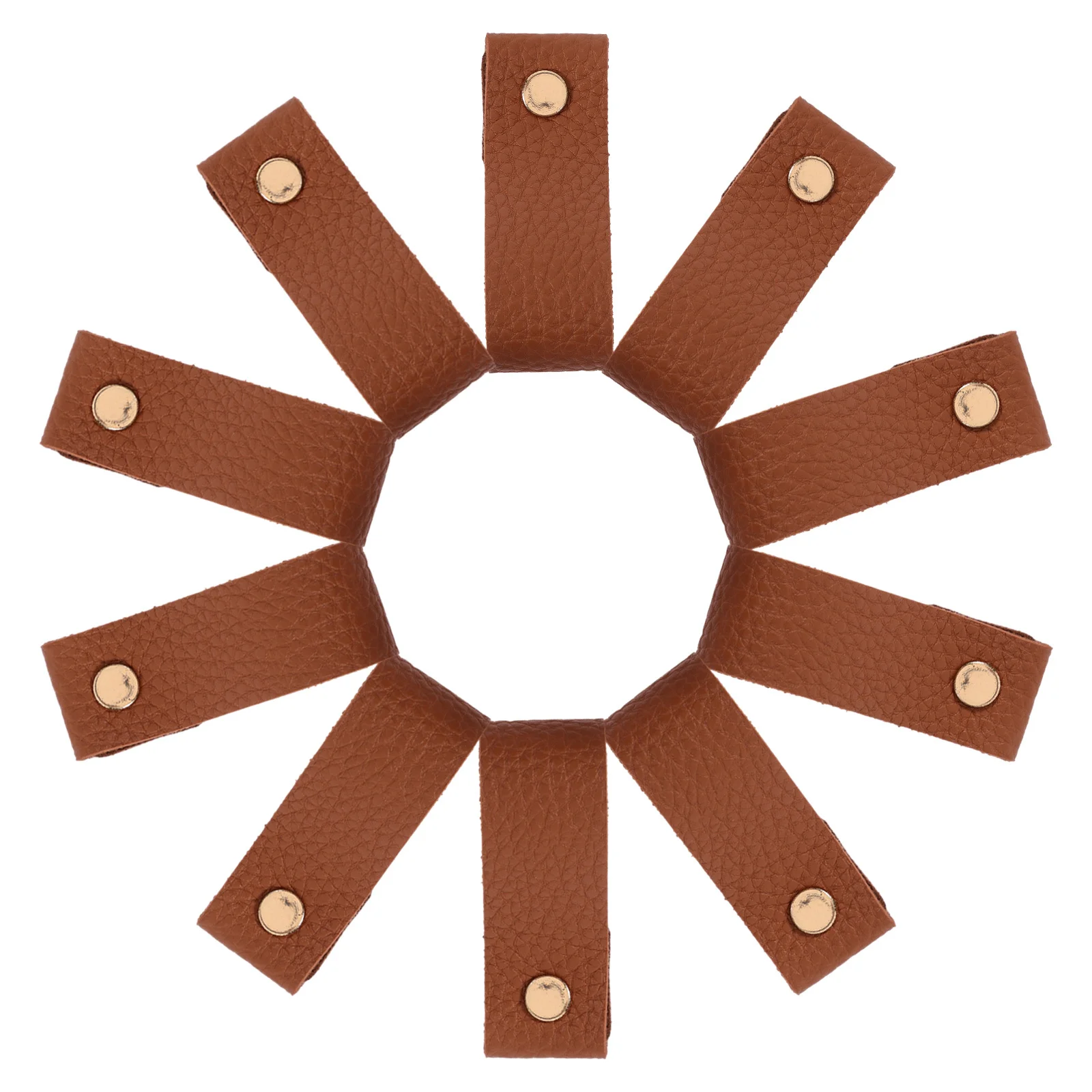 

12Pcs PU Drawer Pulls Handles Vintage Modern Cabinet Dresser Wardrobe Door Replacement Furniture Decor