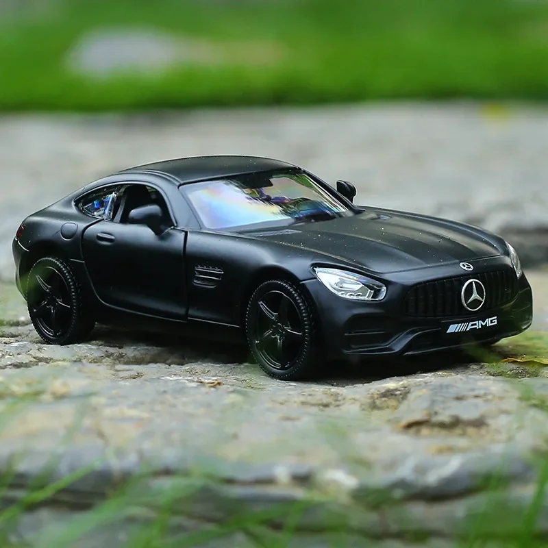 1:36 Mercedes Benz AMG GTS Diecast Car Model SupercarToy Vehicles Pull Back Alloy Metal High Simulation For Collection gift