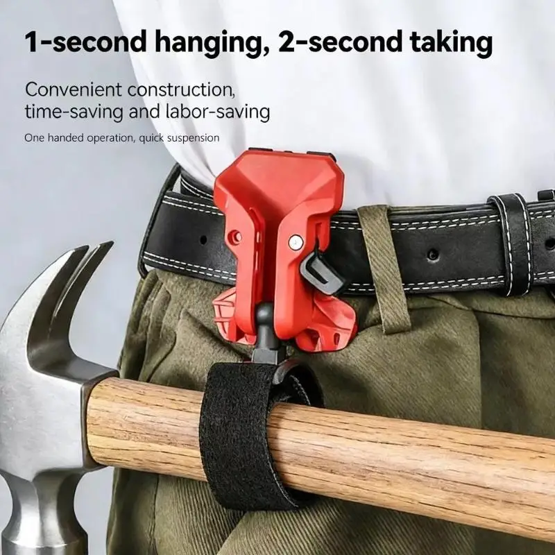High-Hardness Self-Locking Drill Holder With Belt Clip Quick Release Power Tool Waist Thickened Portable Storage
