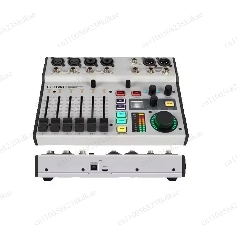 8 Channel Portable Digital Audio Mixer USB Bluetooth Audio Interface For Podcast Live Stream Recording - view 3