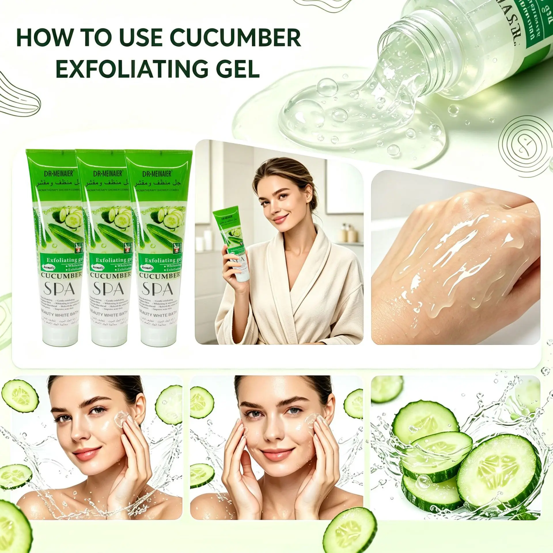 Gentle Exfoliating Facial Whole Body Shrink pores brighten skin tone Deep Cleansing Pore Rejuvenation Scrub Gel Skincare