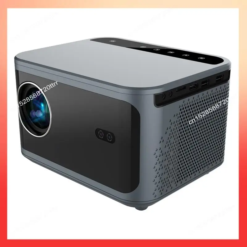 جهاز عرض ذكي ABNR 4K 1080P Ultra HD التركيز التلقائي Android 13 Wifi 6 مثالي للسينما المنزلية والخارجية بقابس أمريكي