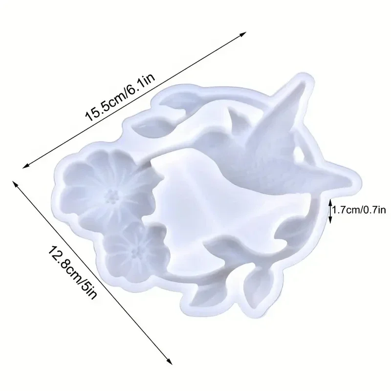 1pack Large Hummingbird & Animal Silicone Resin Molds Epoxy Mold For Wall Hanging Home Decor & Gift Making Decor Mold for Wall